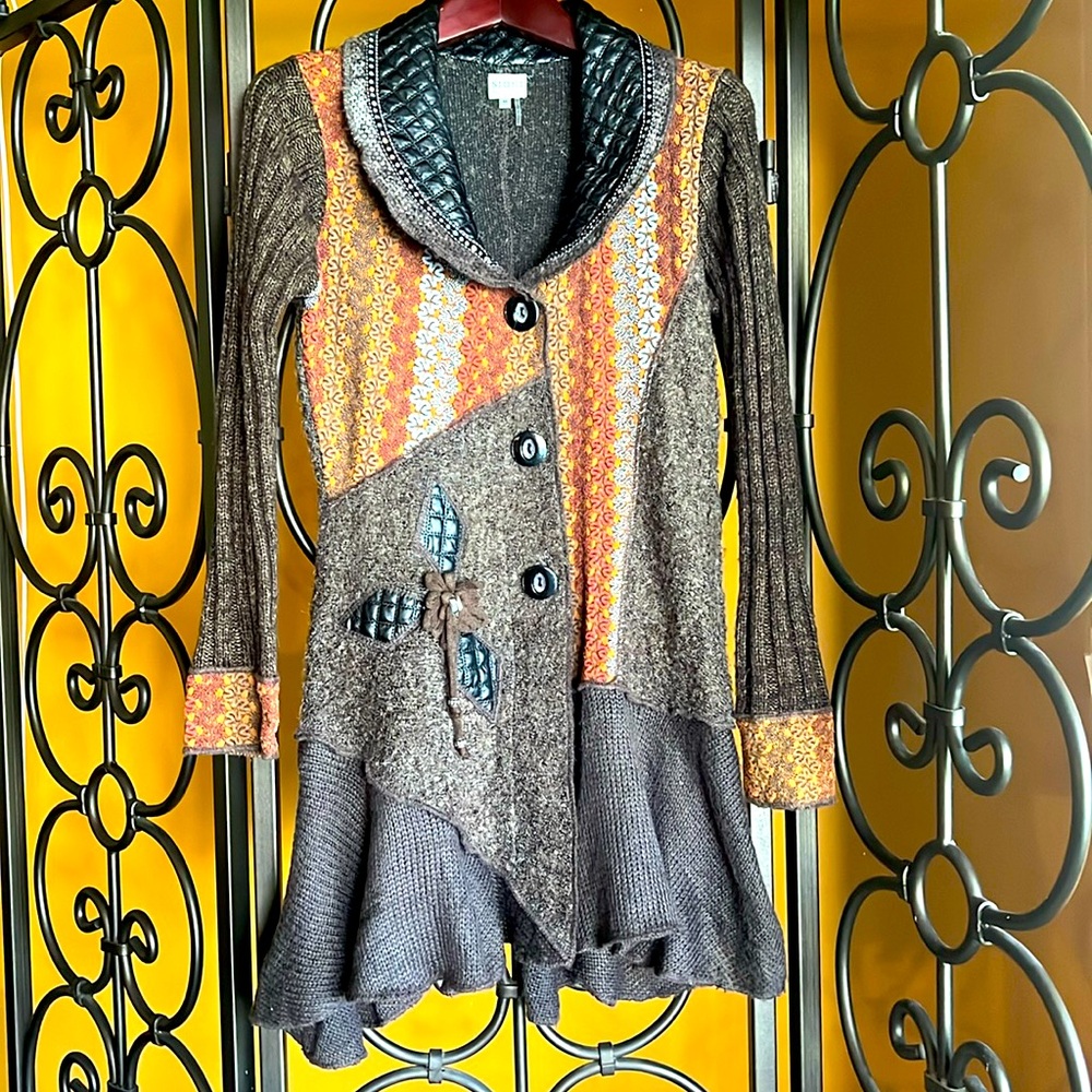 SIONI Anthropologie “Patcholie” Cardigan - Picture 1 of 13
